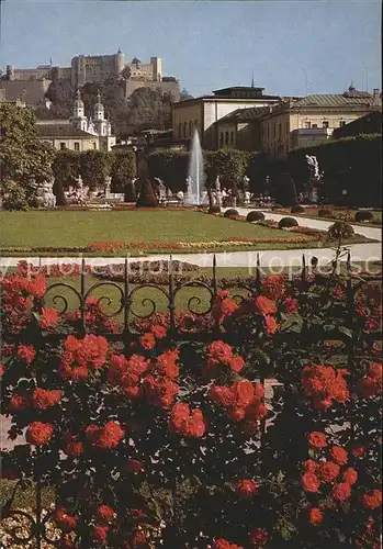 Salzburg Oesterreich Mirabellgarten Feste Hohensalzburg Kat. Salzburg