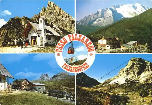 Falzaregopass Kapelle Berge Passhoehe Kat. Italien