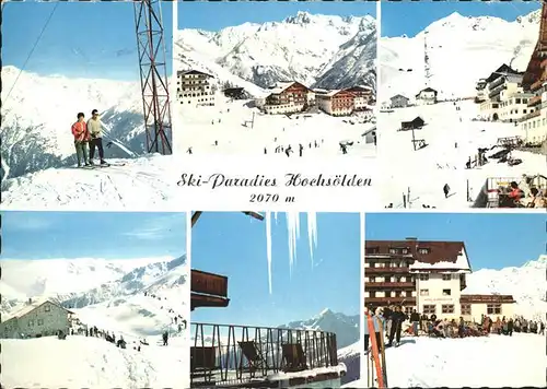 Hochsoelden Skiparadies Winterlandschaft Kat. Soelden oetztal Tirol