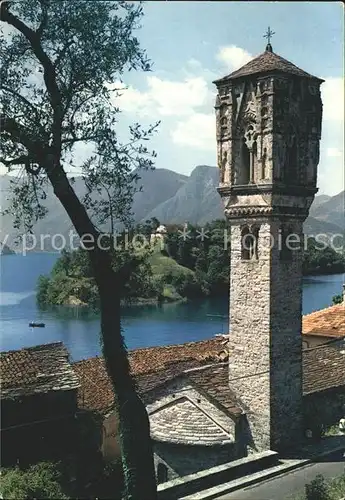 Lago di Como Gothenturm Insel Comacina Kat. Italien