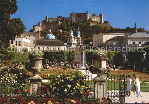 Salzburg Oesterreich Mirabellgarten Hohe Salzburg Kat. Salzburg