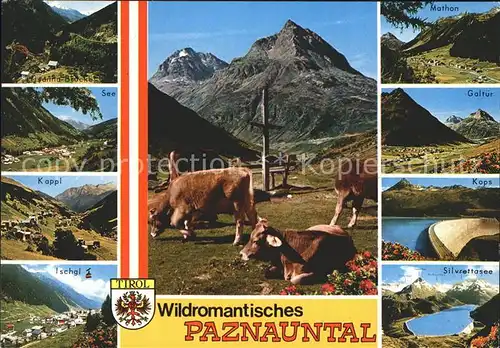Tirol Region Paznauntal See Kappl Ischgl Silvrettasee Galtuer Mathon Kops Kat. Innsbruck