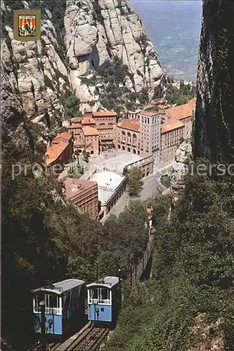 Montserrat Kloster Drahtseilbahn Heiliger Johann Kat. Spanien