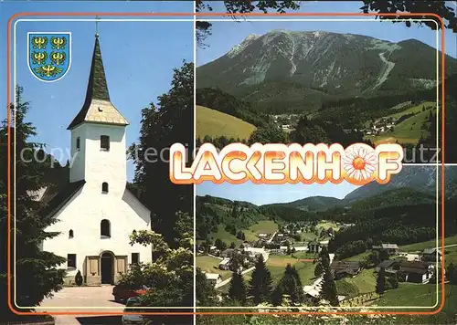 Lackenhof Gaming Kirche Panorama oetscher Ybbstaler Alpen Kat. Gaming