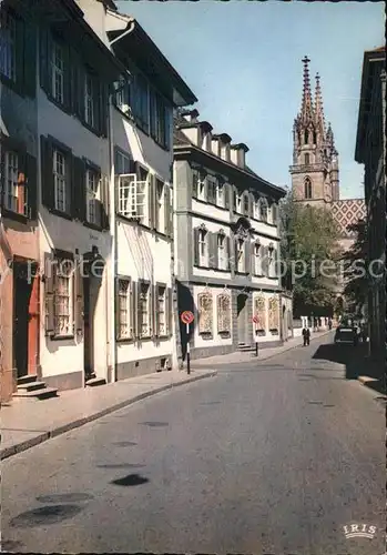 Basel BS Rittergasse mit Muenster Kat. Basel