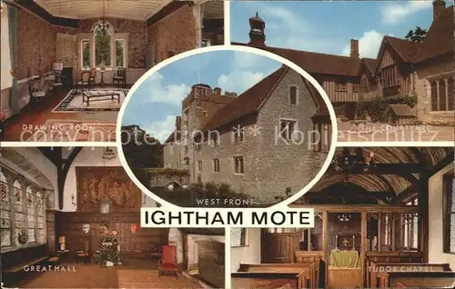 Ightham Sevenoaks Ightham Mote Courtyard Great Hall Chapel Drawing Room / Igtham /Kent CC