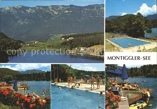 Eppan Suedtirol Montiggler See Alpen Freibad Kat. Italien