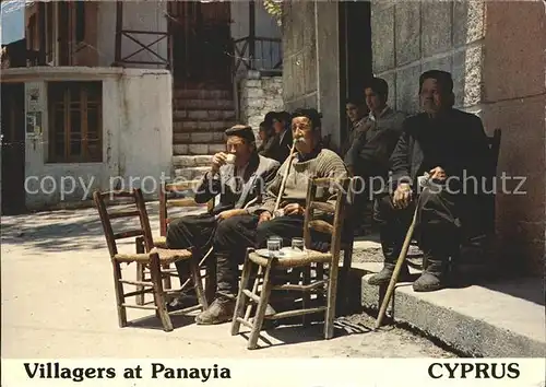 Cyprus Zypern Villagers Dorfbewohner Kat. Zypern