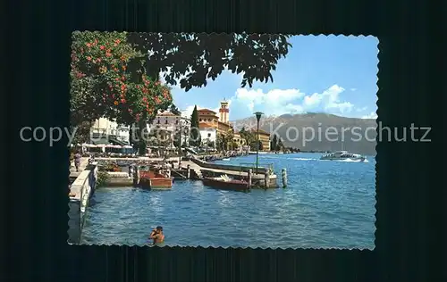 Gardone Riviera Lago di Garda Uferpromenade Gardasee Kat. Italien