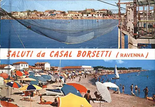 Casal Borsetti Hafen Fischernetz Strandleben