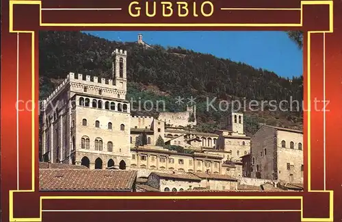 Gubbio Palazzo dei Consoli Palast Kat. Italien