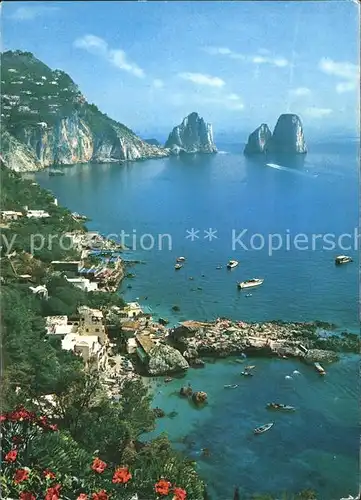 Capri Marina Piccola Costa Kueste Kat. Golfo di Napoli