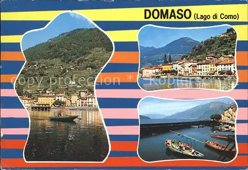 Domaso Hafen Comersee Kat. Italien