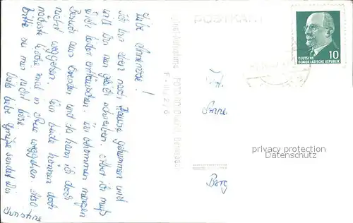 Erzgebirge Region Ortspanorama Bernsbach Kat. Annaberg