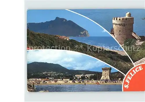 San Felice del Benaco Turme Strand Kat. Lago di Garda 