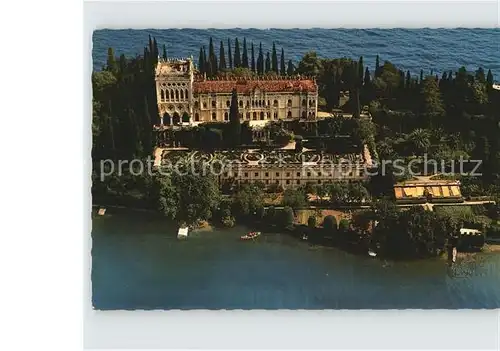 Lago di Garda Isola Garda Fliegeraufnahme Kat. Italien