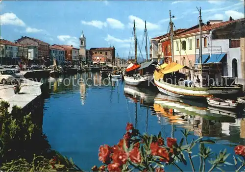Cesenatico Kanal Hafen Kat. Italien