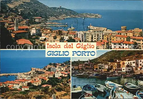 Isola del Giglio Stadtansicht  / Italien /