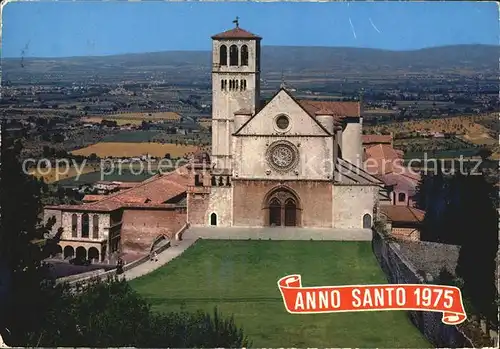 Assisi Umbria Die obere Basilika von Sankt Franz Kat. Assisi