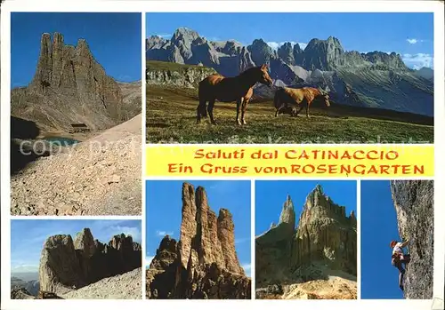 Catinaccio Gartlhuette Santnerpass Vajolethuette Kat. Italien