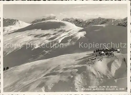 Alpe di Siusi Rifugio Albergo Dialer Kat. Seiser Alm Dolomiten