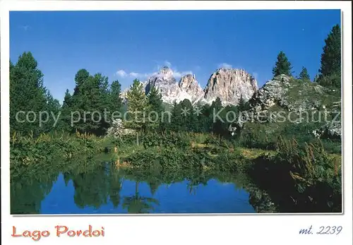 Dolomiten Lago Pordoi Kat. Italien