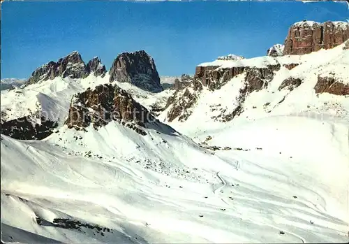 Dolomiten Pordoijoch Langkofelgruppe Kat. Italien