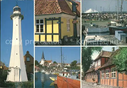 Bornholm Leuchtturm Hafen  Kat. Daenemark