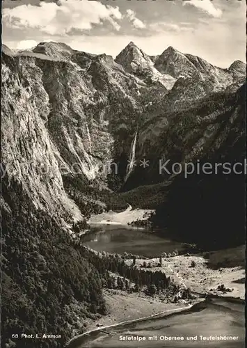 Saletalpe mit Obersee und Teufelshoerner Kat. Berchtesgaden
