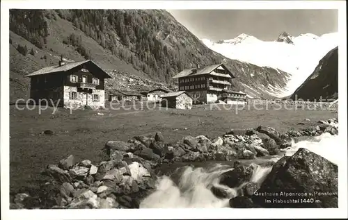 Habachtal Gasthaus Alpenrose Pension Kat. Oesterreich