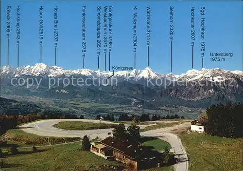 Gaisbergspitze Gaisbergplateau Panorama Kat. Salzburg