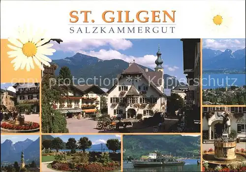 St Gilgen Salzkammergut Wolfgangsee Ortsansichten Kat. St Gilgen Wolfgangsee