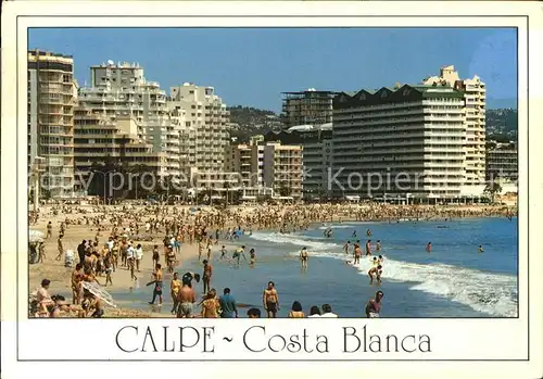 Calpe Costa Blanca Strand / Alicante /