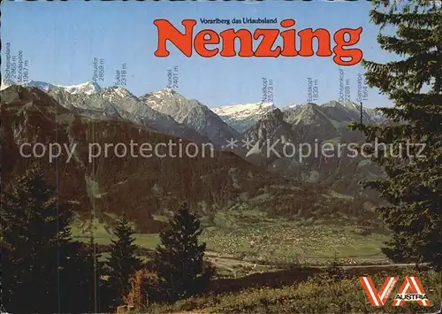 Nenzing Vorarlberg Winterparadies Panorama Kat. Nenzing