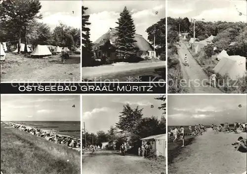 Graal Mueritz Ostseebad Zeltplatz Strand  Kat. Seeheilbad Graal Mueritz