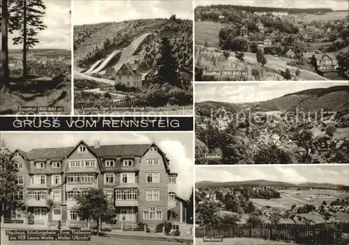 Rennsteig Ernsttha Lauscha Drei Schanzenanlage Neuhaus Kat. Neuhaus Rennweg