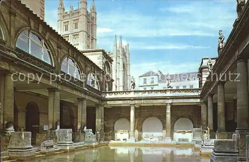 Bath UK Roman Bath an the Abbey / Bath North East Somerset /