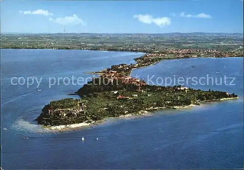 Sirmione Lago di Garda Fliegeraufnahme