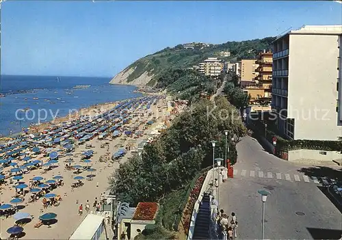 Gabicce Mare La spiaggia Kat. Italien