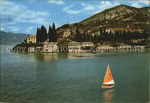 San Vigilio Lago di Garda Veduta aerea Kat. Punta San Vigilio Lago di Garda