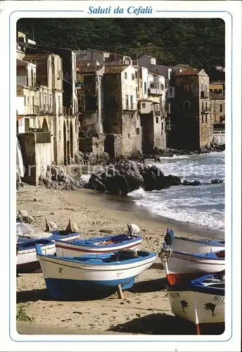 Cefalu Il porticciolo dei pescatori presso la Porta Pescara Kat. Palermo