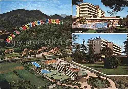 Montegrotto Terme Hotel Imperial Fliegeraufnahme Swimmingpool Kat. 