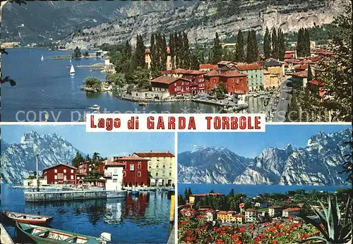 Torbole Lago di Garda Teilansichten Hafenpartie Kat. Italien