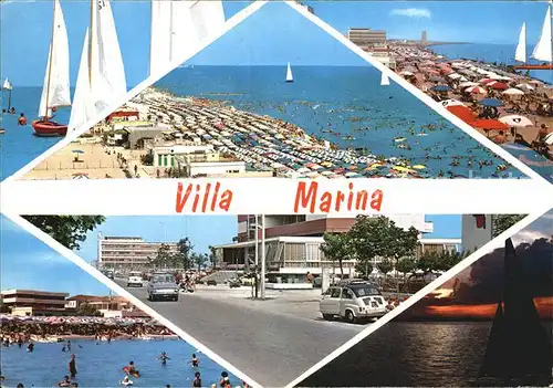 Villa Marina Strandpartien Ortsansicht Segelschiffe