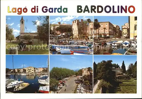 Bardolino Lago di Garda Teilansichten Kirche Hafenpartie