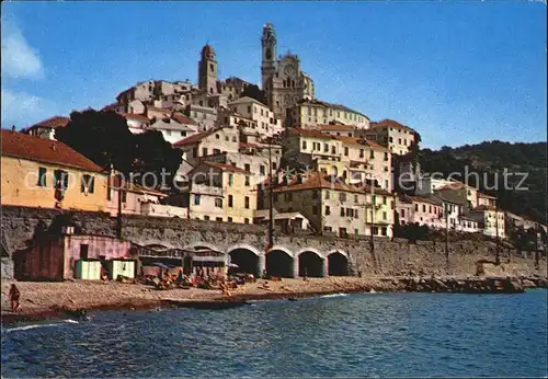 Cervo Caratteristico veduta dal mare Kat. Italien