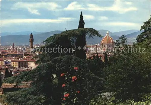 Firenze Toscana Panorama dal Viale dei Colli Kat. Firenze