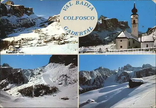 Colfosco Val Badia Kirche Kat. Corvara Bolzano