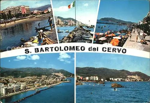 Diano Marina Spiaggi e Alberghi S Bartolomeo del Cervo La scogliera Kat. Italien