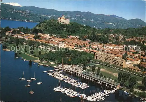 Angera Lago Maggiore Fliegeraufnahme Kat. Varese